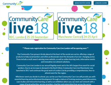 Tablet Screenshot of communitycarelive.co.uk